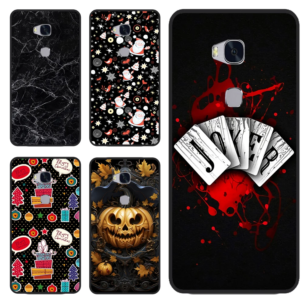 Para Huawei GR5 2016 Honor 5X funda de teléfono bonita funda de silicona para Huawei Honor 5X 5 X cubierta KIW-L21 5,5 "carcasa protectora suave de TPU