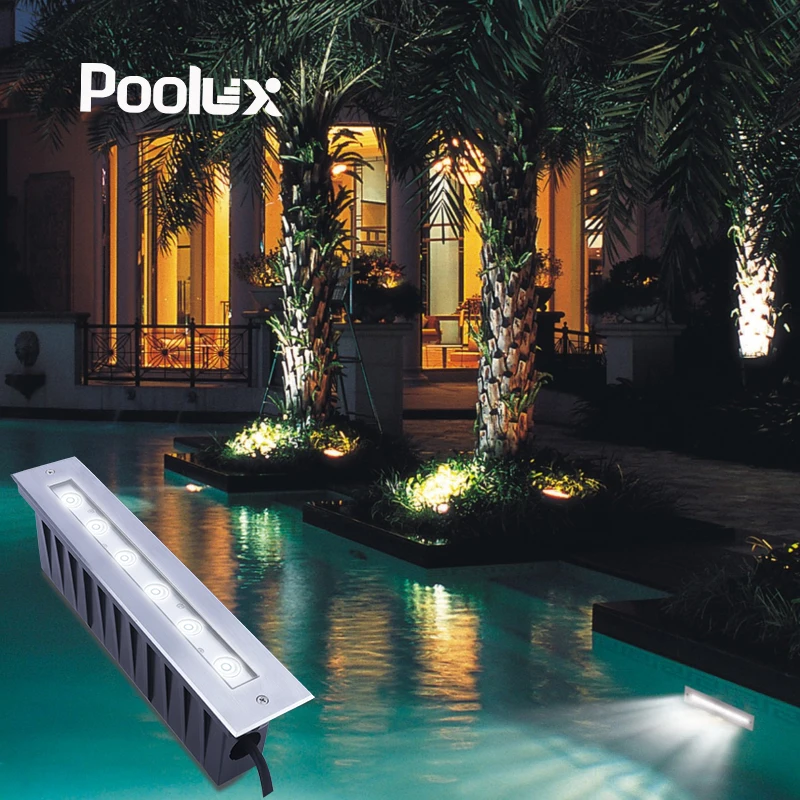 

Hot sell 9w 18w 36w 54w 316stainless Steel IP68 Waterproof Recessed Lamp Linear Swimming Pool Lighting Underwater