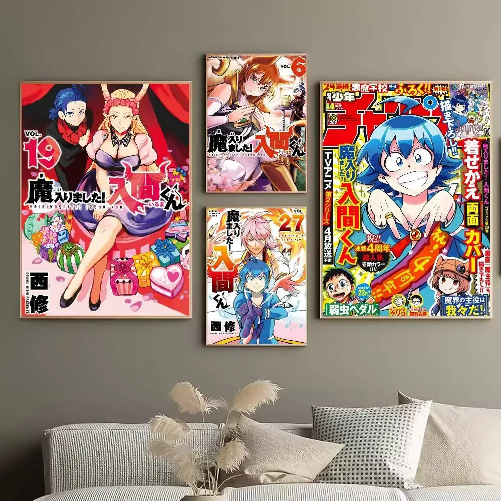 Anime Welcome To Demon School Iruma-kun Poster HD posters Self-adhesive waterproof ideal for living room bedroom bar decoration