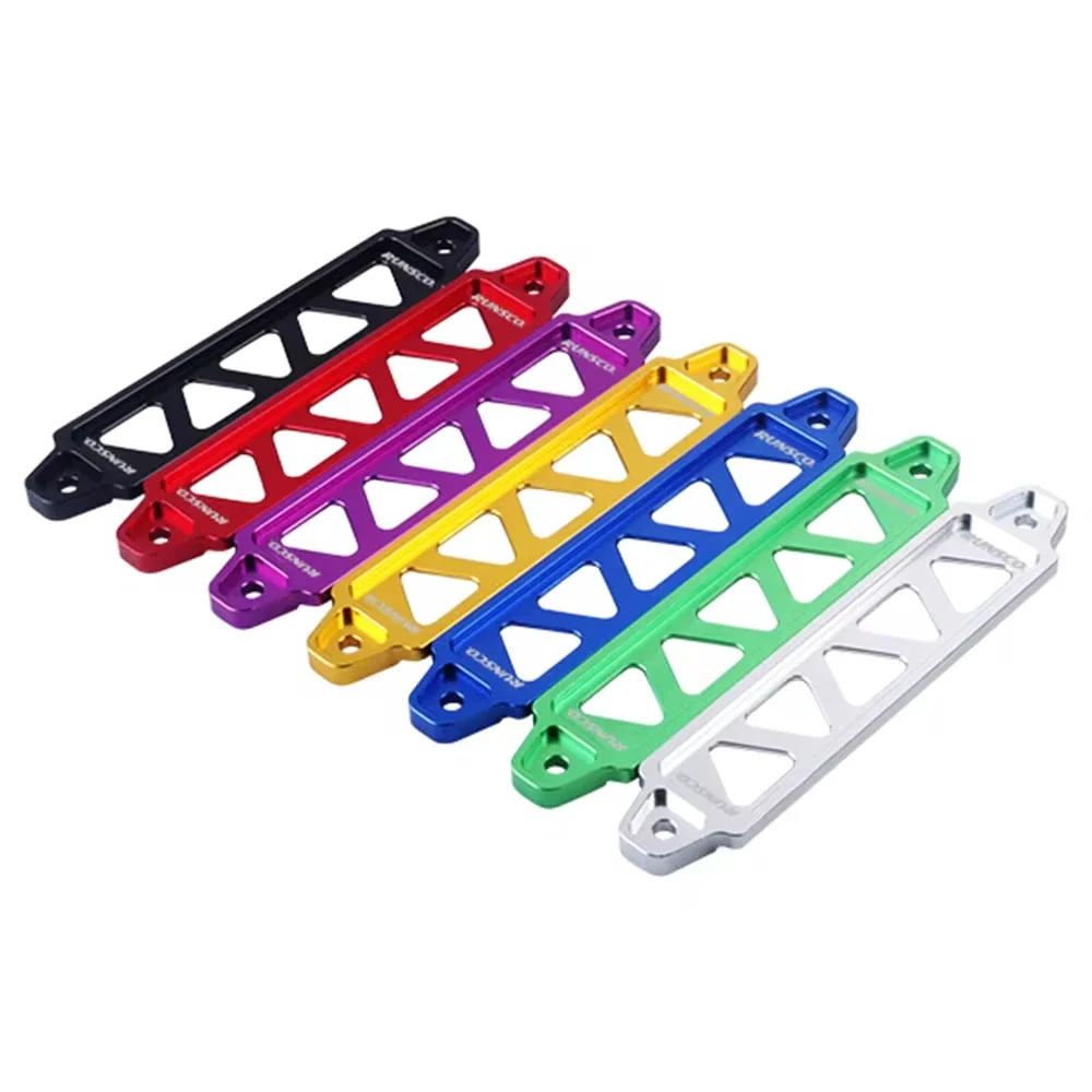 

Aluminum Car Battery Fasten Bracket Holder Battery Tie Down Brace Kit 250mm Red Blue Black Silver Gold Green Purple