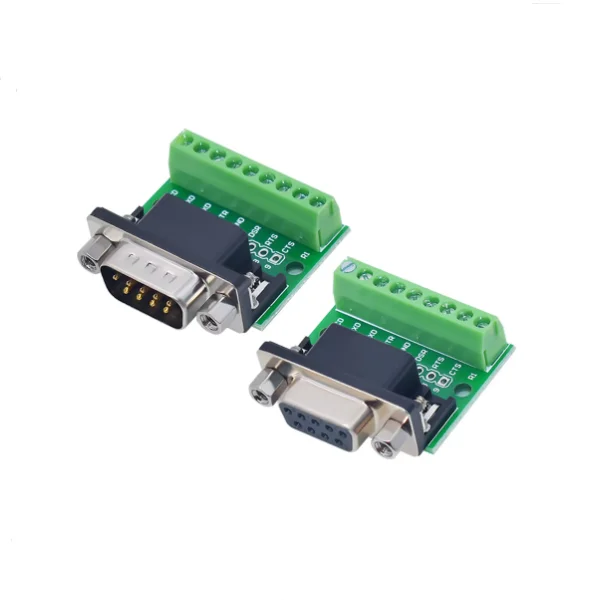 DB9 male and female adapter wiring terminal 9-pin RS232 RS485 conversion board module