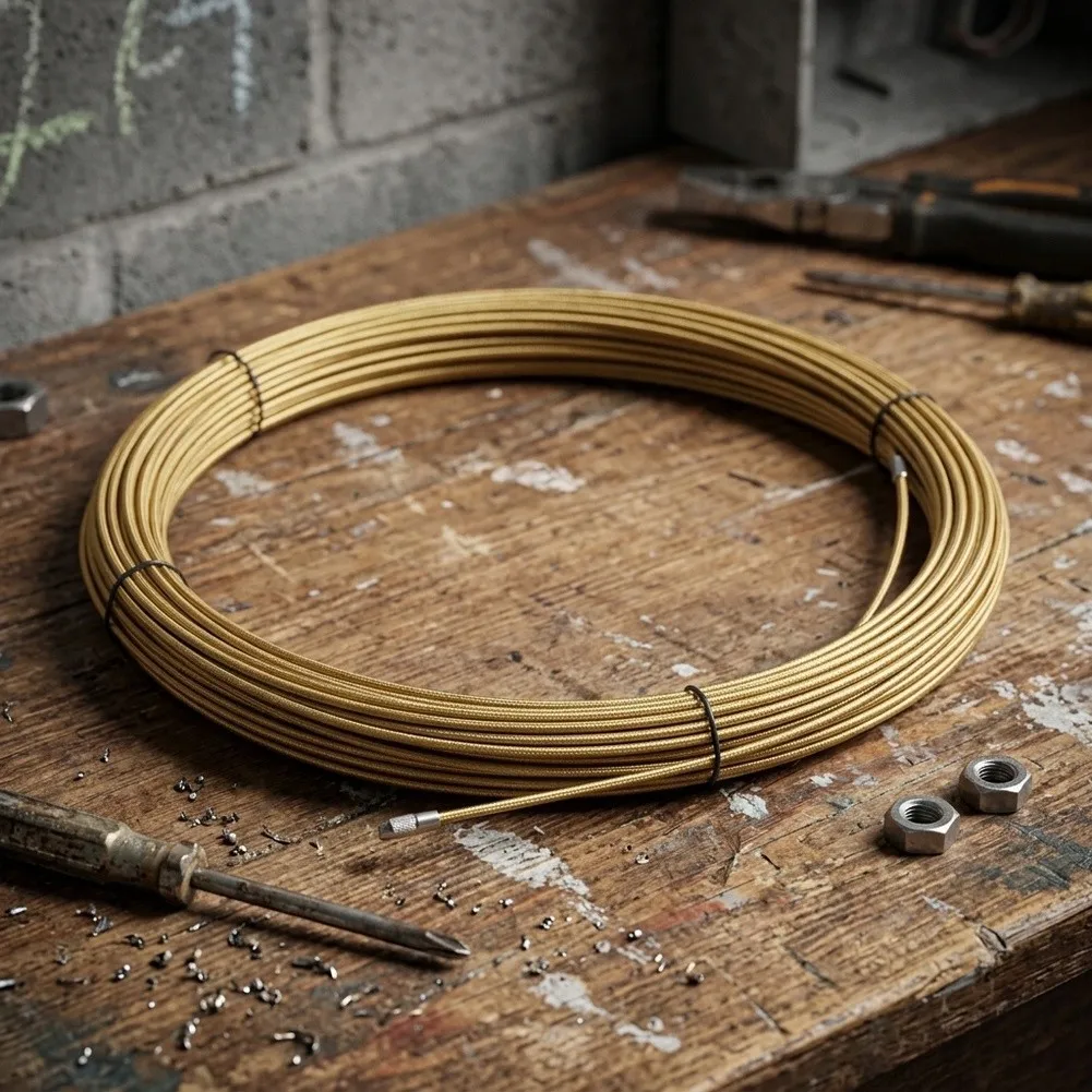 Roller Head Wire Puller Designed to Minimize Resistance When Threading Wires Through Straight or Curved Conduits