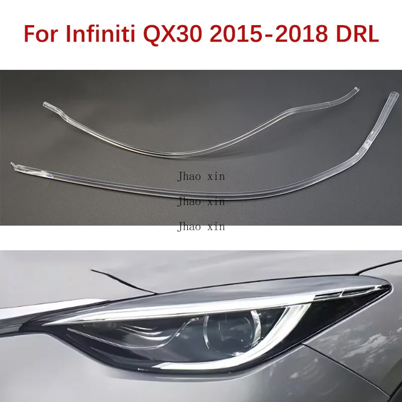 

Автомобильные фары DRL, направляющая полоса, балласт, модуль дневных ходовых огней, подходит для Infiniti QX30 2015-2018, белые ангельские глазки