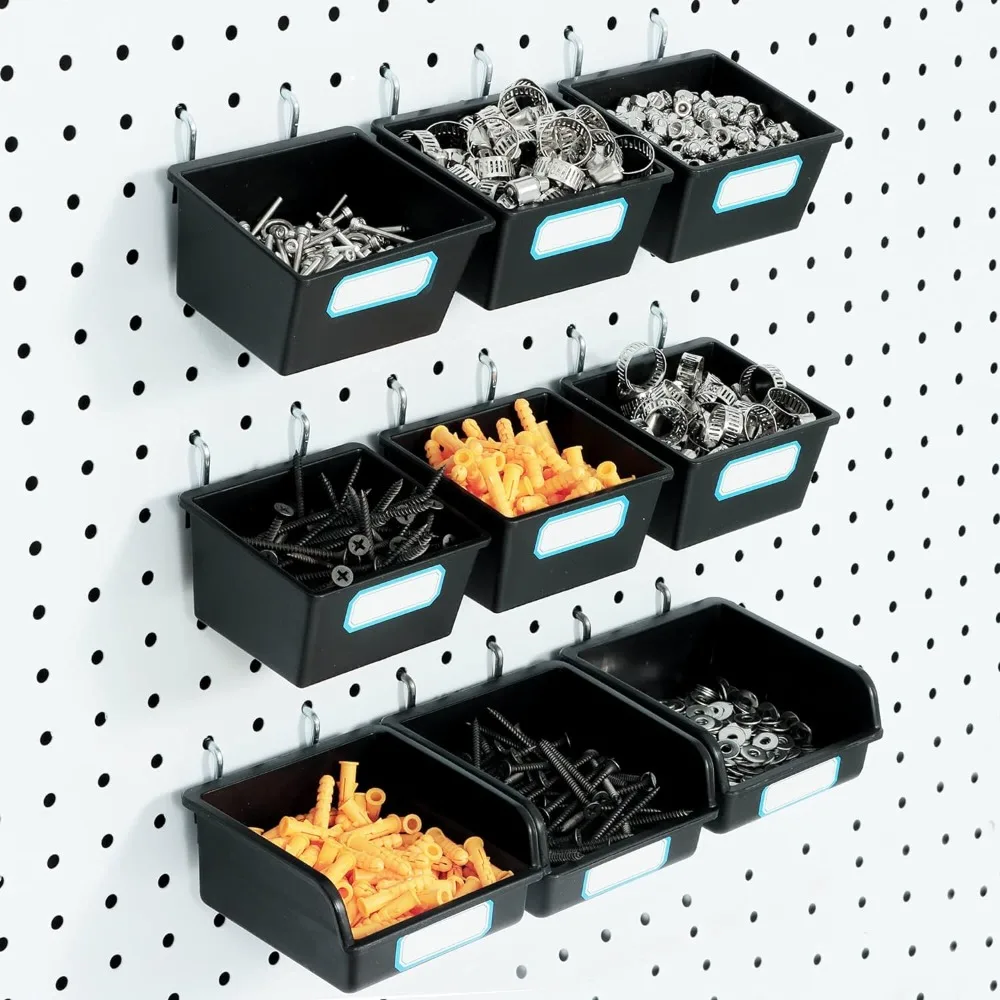 Assortment PP Pegboard Bins Pegboard Box Pegboard Hooks