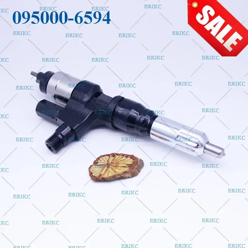 

ERIKC 0950006594 Injector High Pressure Common Rail Diesel Inyector 095000-6594 Fuel Tank Original Cr Spray Nozzle for Hino J08E