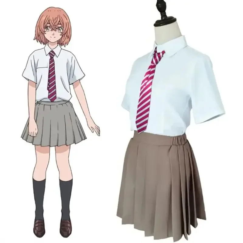 

Tokyo Revengers Tachibana Hinata JK School Outfit Shirt - Anime Cosplay Costume for women