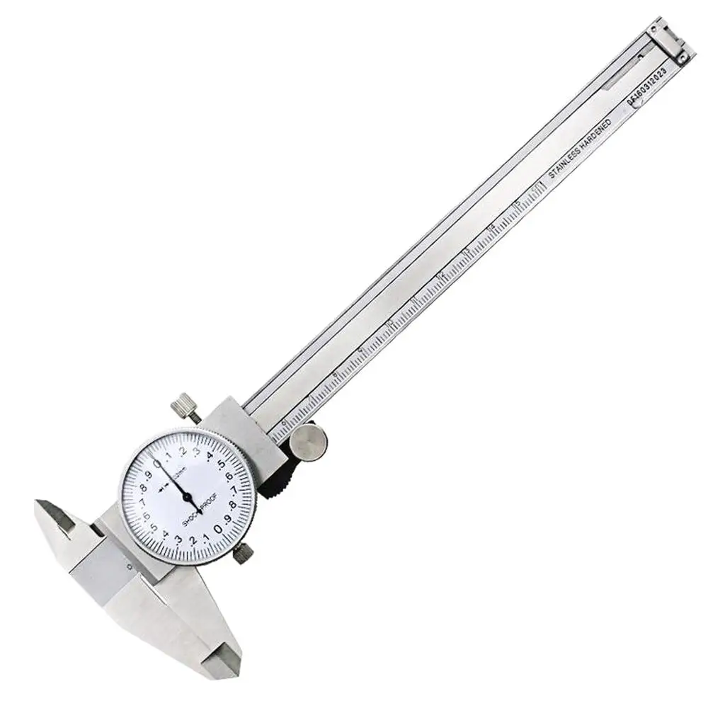 Precision Dial Caliper, Hardened Stainless Steel, 0-6inch/150mm Range - OD/ID/Depth/Steps Measuring Tool