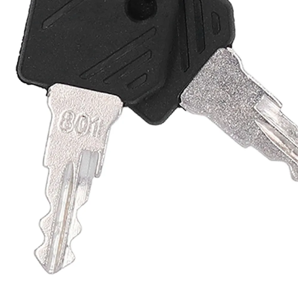 

JK410 801 Forklift Ignition Switch with 2 Keys Plastic Material Key Switch Universal Start Lock Power Switch Part
