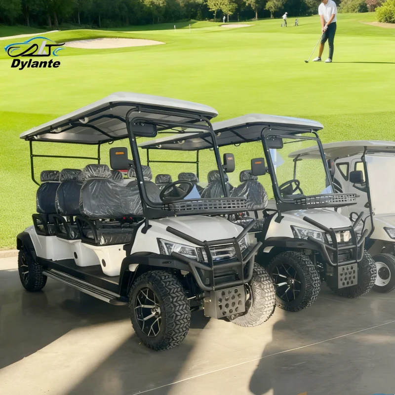 Most Popular Hunting 2+2 Seater Electric Golf Cart Resort Adult Electric 4 Wheel 2 Seater Street Legal 60V Golf Shuttle