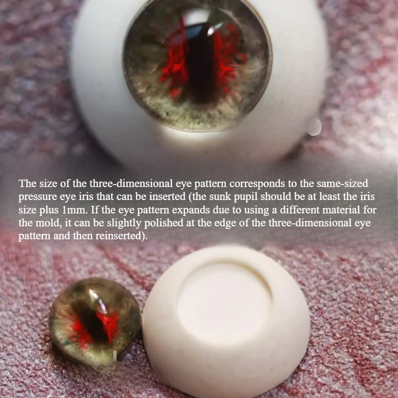 Cat Eye Silicone Mold DIY Ultra-light Clay Stone Plastic Clay Making Pets Portrait Eyes BJD Three-dimensional Eye Pattern Mold