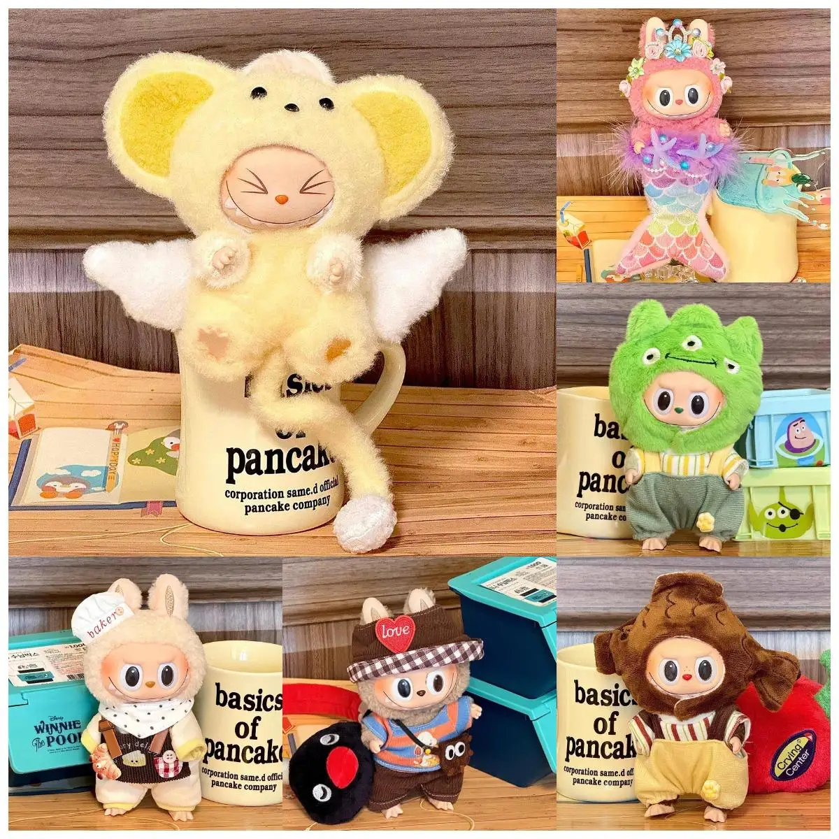 

Милый мини-кукольный наряд, комплект одежды для 15/17 см, кулон Labubu, платье, украшение, аксессуары для кукол, костюм для куклы, подарок