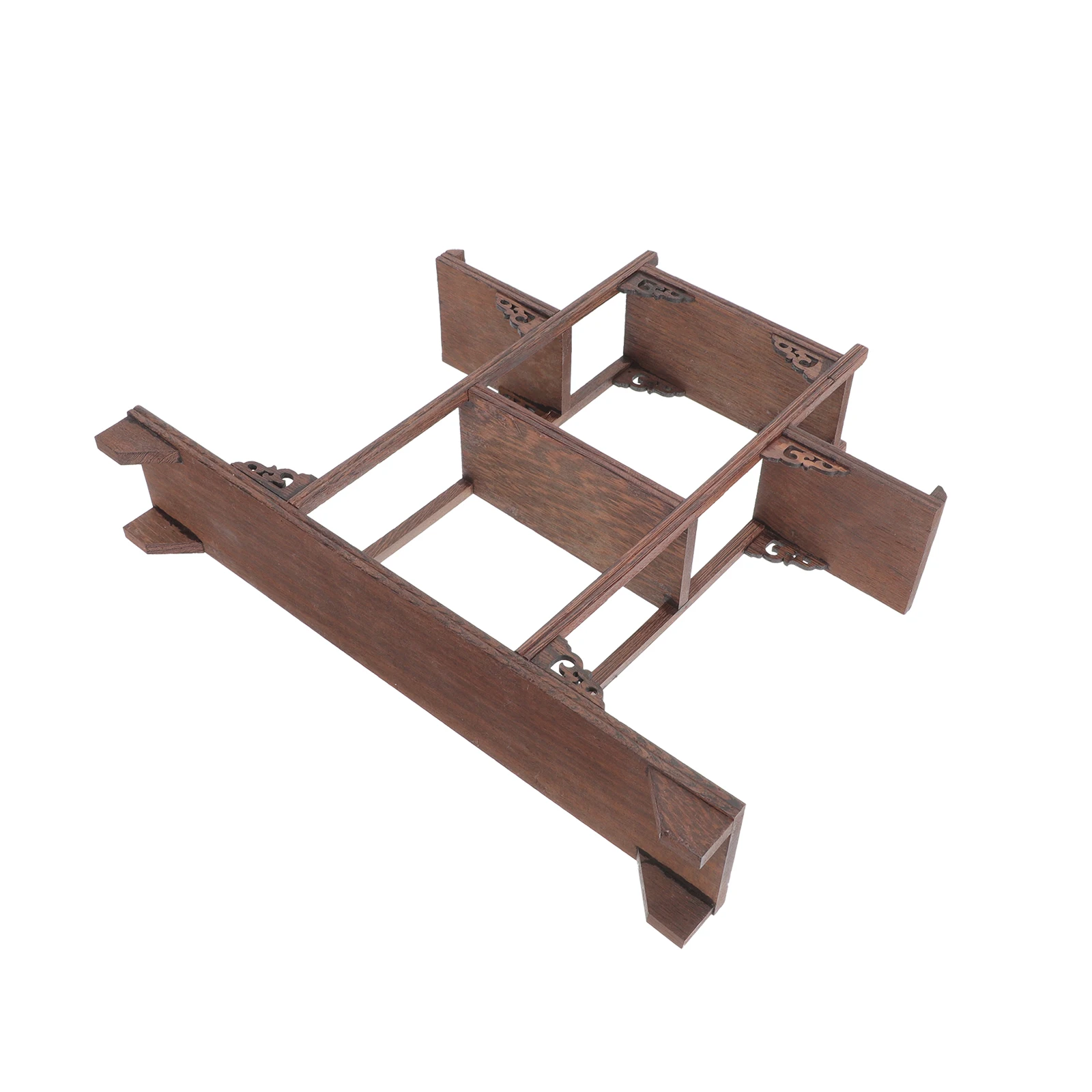 

Wooden Display Stand Curio Rack Home Decor Chinese Style Holders Storage Shelf Long Term Use Antiques Showing Chicken Wing Wood