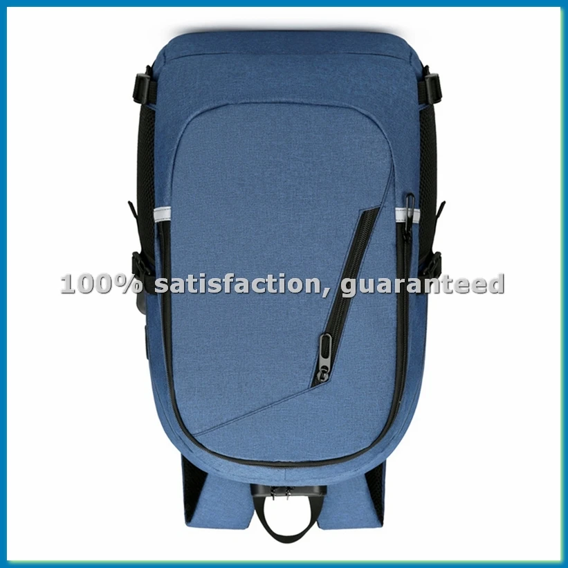 Big Capacity Travel Laptop Shoulder Bag Portable Waterproof Organizer with Anti-Theft Function for Carrying Laptop Blue-VVNB