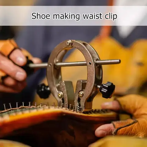 Handmade Shoes With Italian Style Waist Clip Leather Shoe Last Lasting Pliers Auxiliary Pulling Clip Shoe Repair Fixing Tool