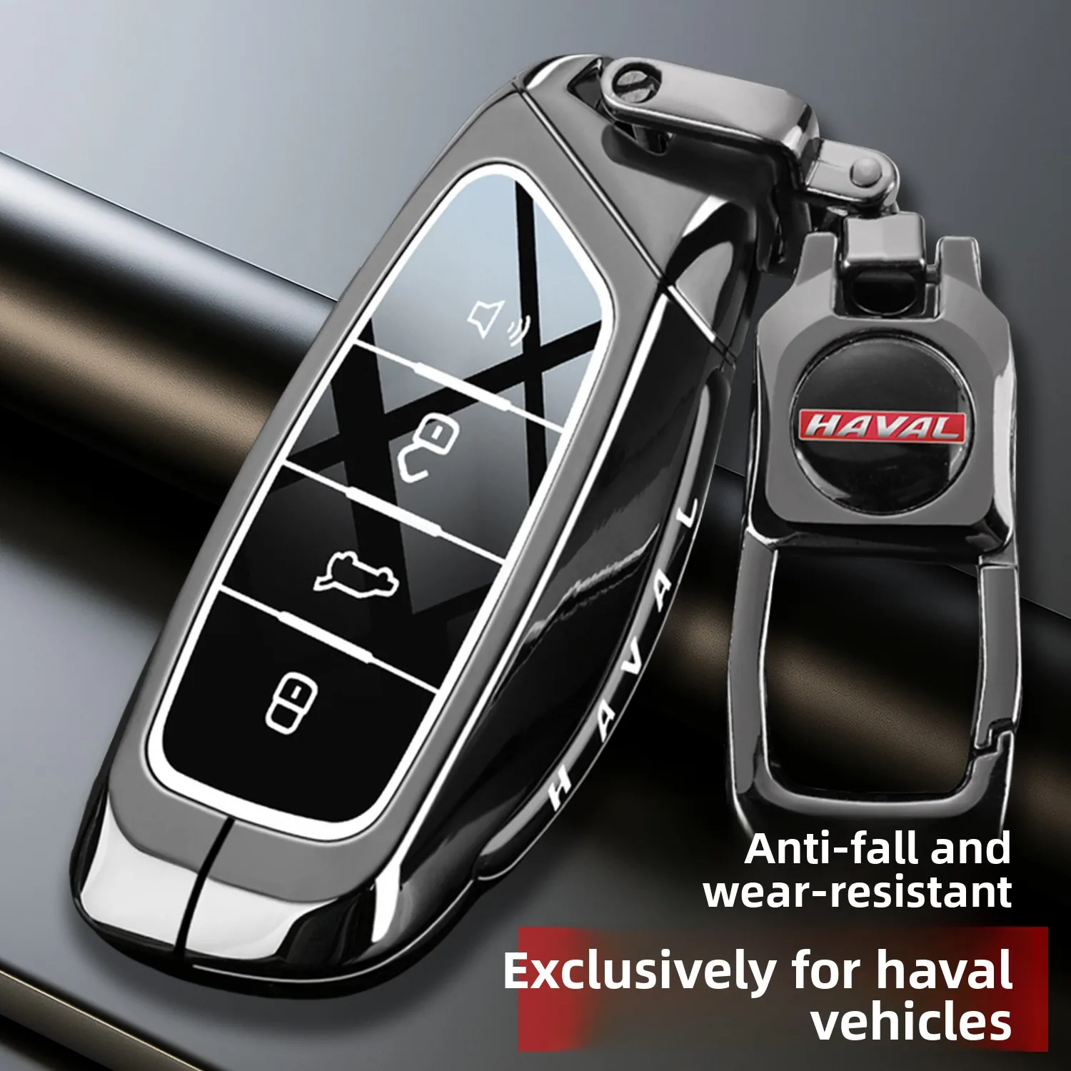 2026 New Haval First Generation Big Dog Keycase 25-26 New Raptors JF-17 Max Haval H5 Car Metal Shell Buckle
