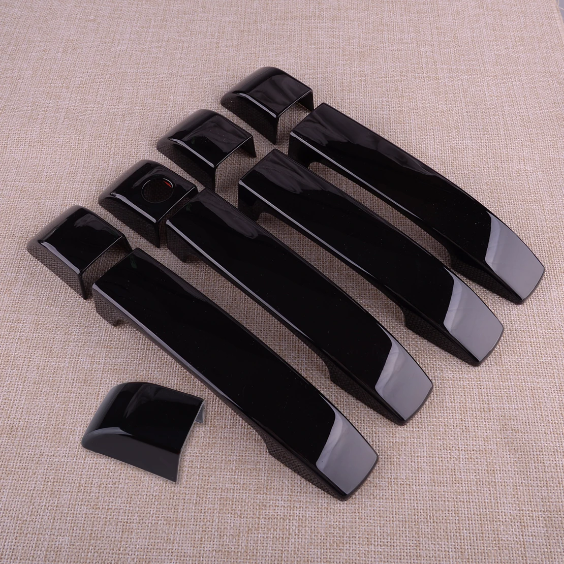 1 Set Black ABS Car Exterior Door Handle Trim Bezel Cover Fit for Land Rover Range Rover L322 2002-2008 2009 2010 2011 2012 New