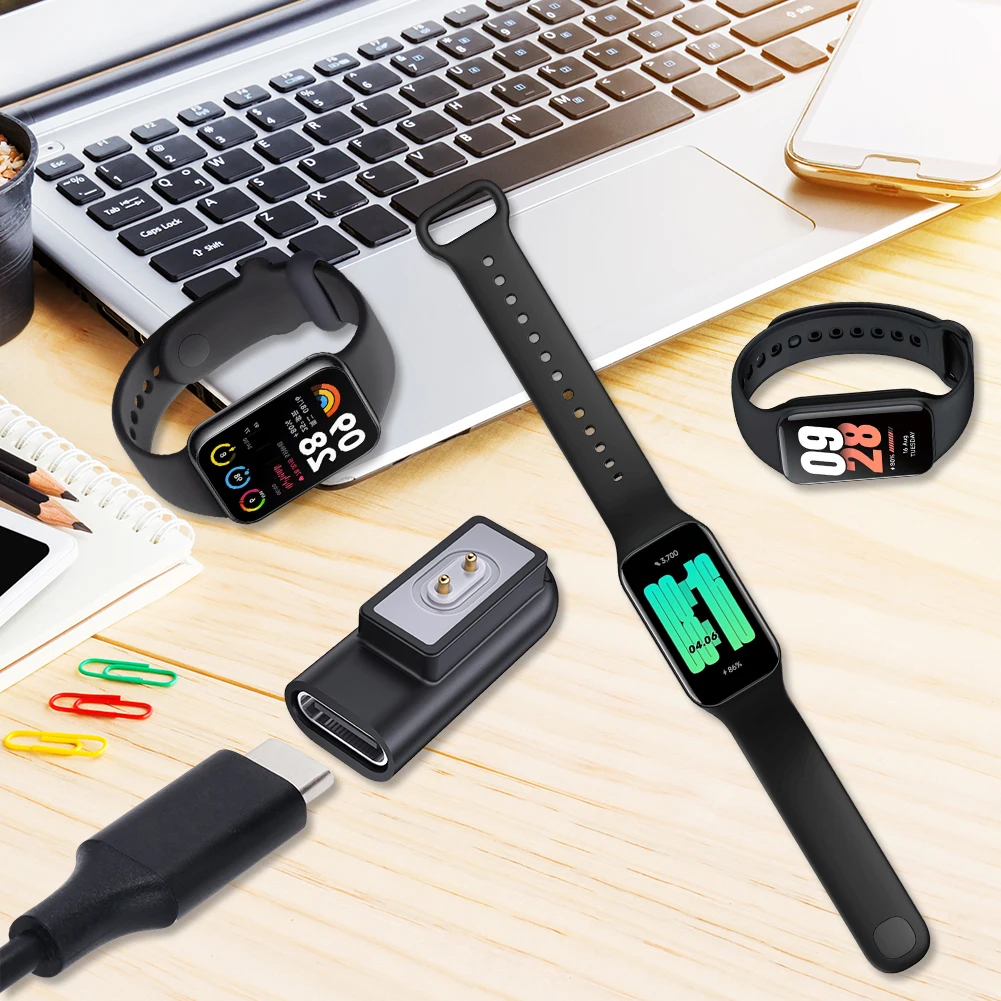 

USB-C «мама» для Xiaomi Smartwatch «папа» Адаптер для зарядного устройства для часов Тип C для зарядного адаптера для Xiaomi Mi Band 8 Pro/8