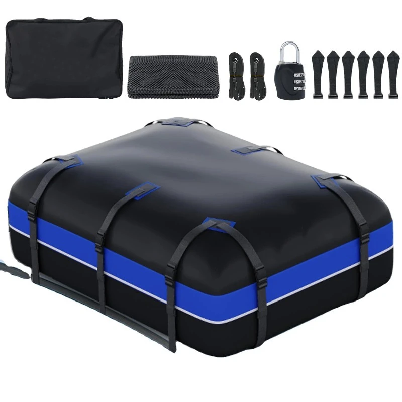 

Foldable storage thickened PVC car roof luggage storage box luggage rack box cargo carrier waterproof car roof bag