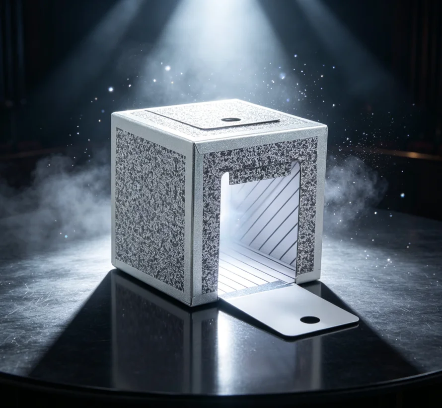 Production Box Magic Trick Empty Box Appears Objects Vanishing Silk Flowers Stage Illusion Gimmick Props Magician