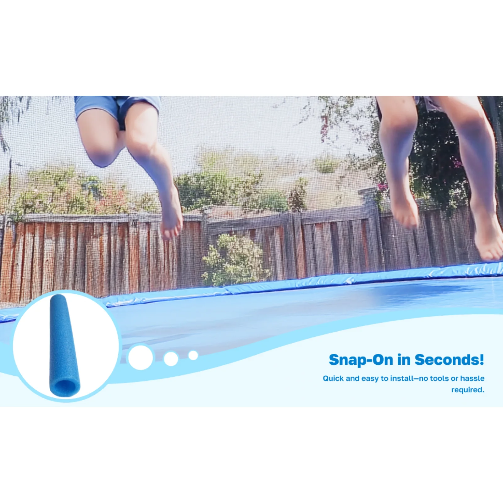 Trampoline Enclosure Pole Foam Cover Soft Insulation Pad for Mini Trampoline Safety Accessories