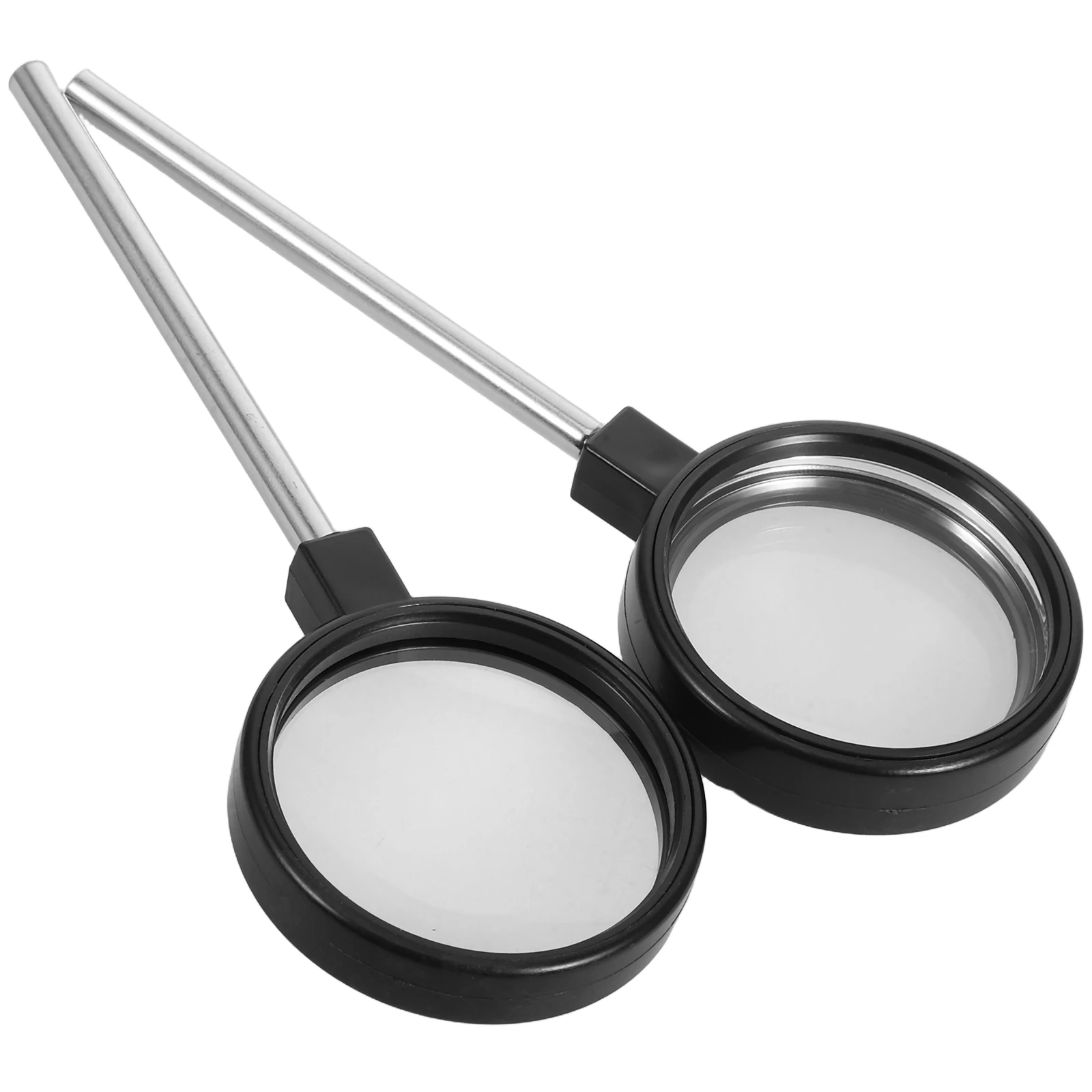 Meniscus Lens Magnifying Glass Handheld Magnification Tool Plastic Double-sided Magnifier
