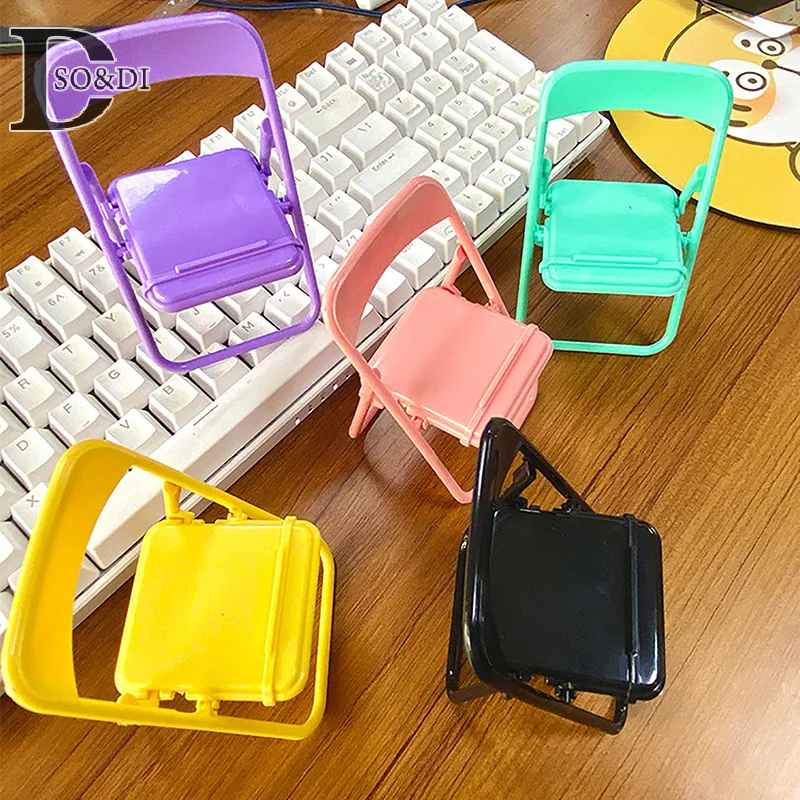 Mobile Phone Accessories Foldable Chair Shape Mini Desktop Phone Holder Phone Stand Tablet Stand Foldable Desktop Stand Holder