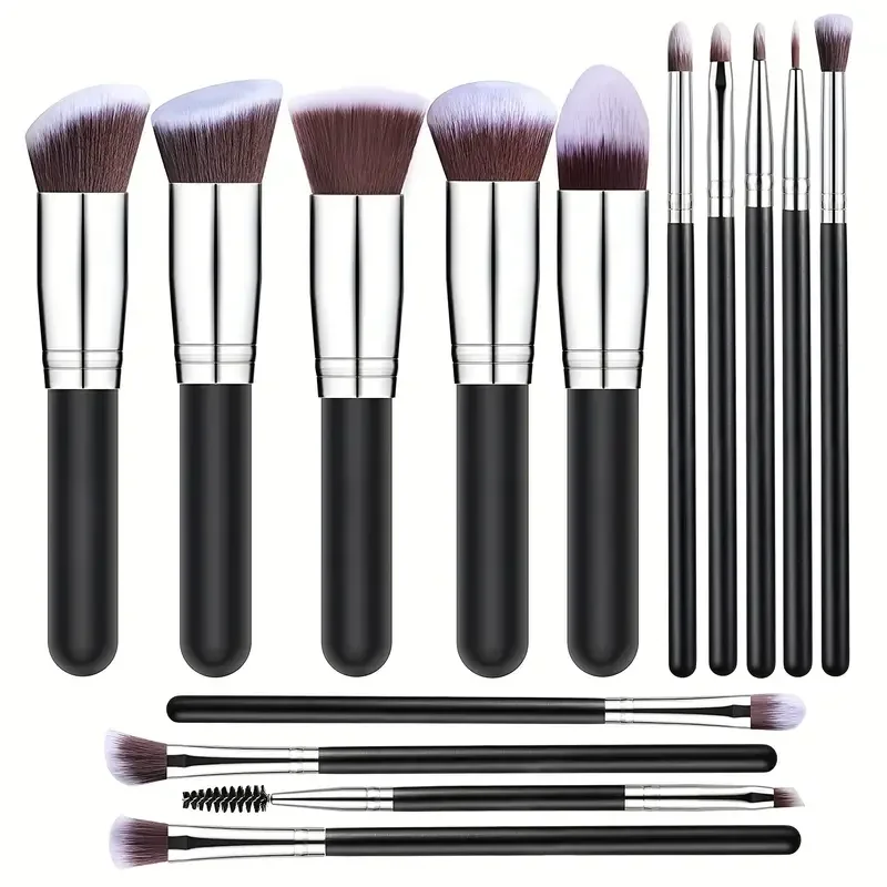 NEUES 14-teiliges Make-up-Pinsel-Set, weich, flauschig, für Foundation, Rouge, Puder, Lidschatten, zum Verblenden, für Damen, Kosmetik, Schönheitswerkzeug, Weihnachtsgeschenk