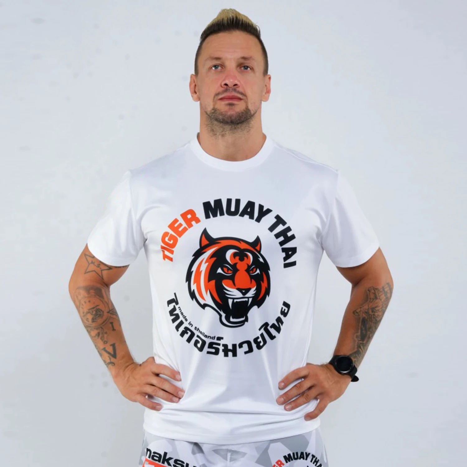 

2025 New TIGER Boxing Gym MMA Muay Thai Fighting Tiger Fighting Muay Thai Sports Fitness Training Custom Short Sleeve T-Shirt