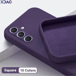Original Silicone Case for Samsung Galaxy A73 A72 A71 A70 A55 A54 A53 A52 A52S A51 A50 5G Matte Basic Shockproof Soft Back Cover