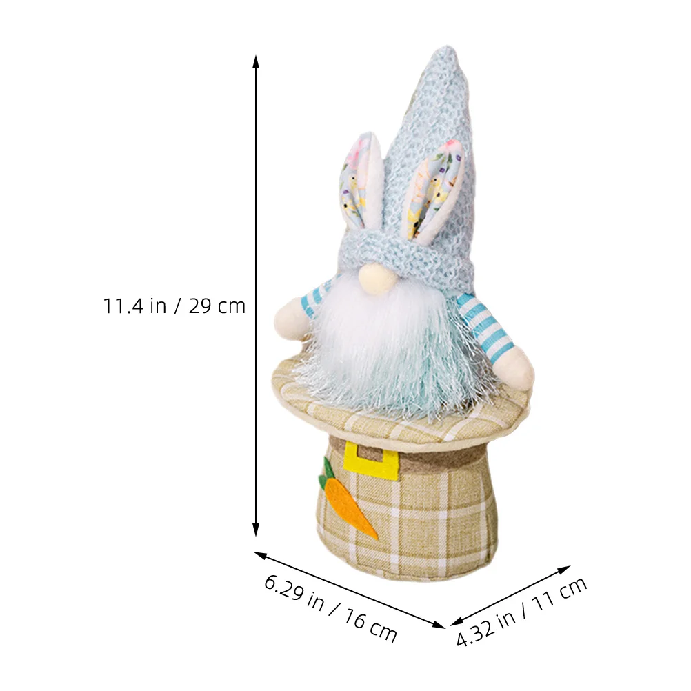 

2Pcs Bunny Gnome Easter Ornament Lovely Rabbit Decoration Holiday Festival Party Home Decor Easter Bunny Gnome