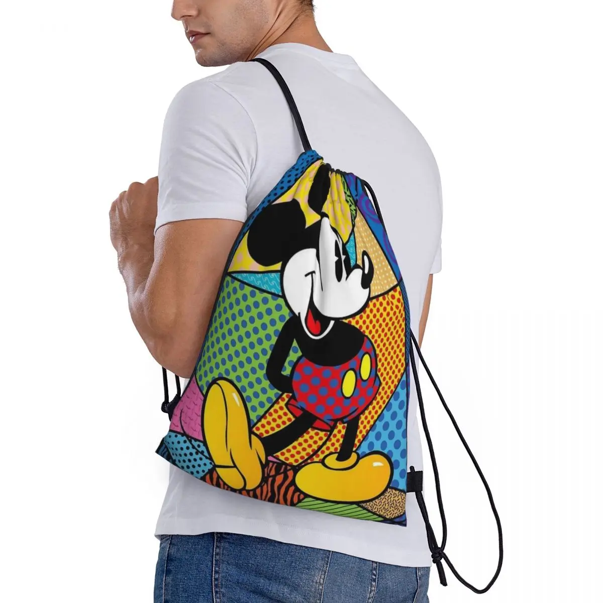 Benutzerdefinierte Muster Logo Kordelzug Tasche Britto Anime Reiserucksack Student Aufbewahrungstasche Schultasche   