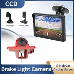 5-inch Car Display Screen With Suction Cups And Brackets, With Brake Light Camera For Renault Trac 2001-2014 Opel/Vaxhall Vivara