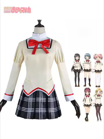 School Uniform Puella Magi Madoka Magica Adult Anime Halloween Costumes Women Game Kaname Madoka Akemi Homura Cosplay Costume