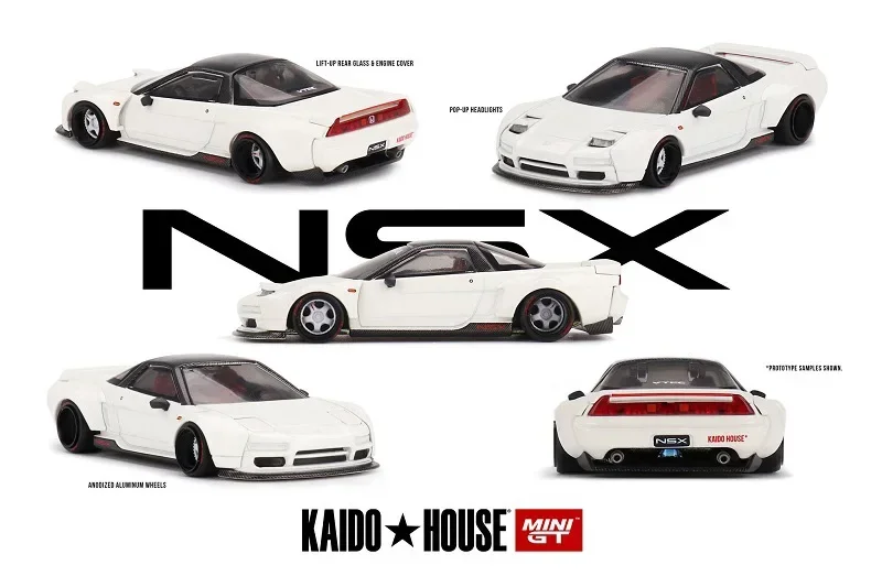 Kaido House x MINI GT 1:64 NSX (NA1) Kaido Works V2 Weißes Druckguss-Modellauto