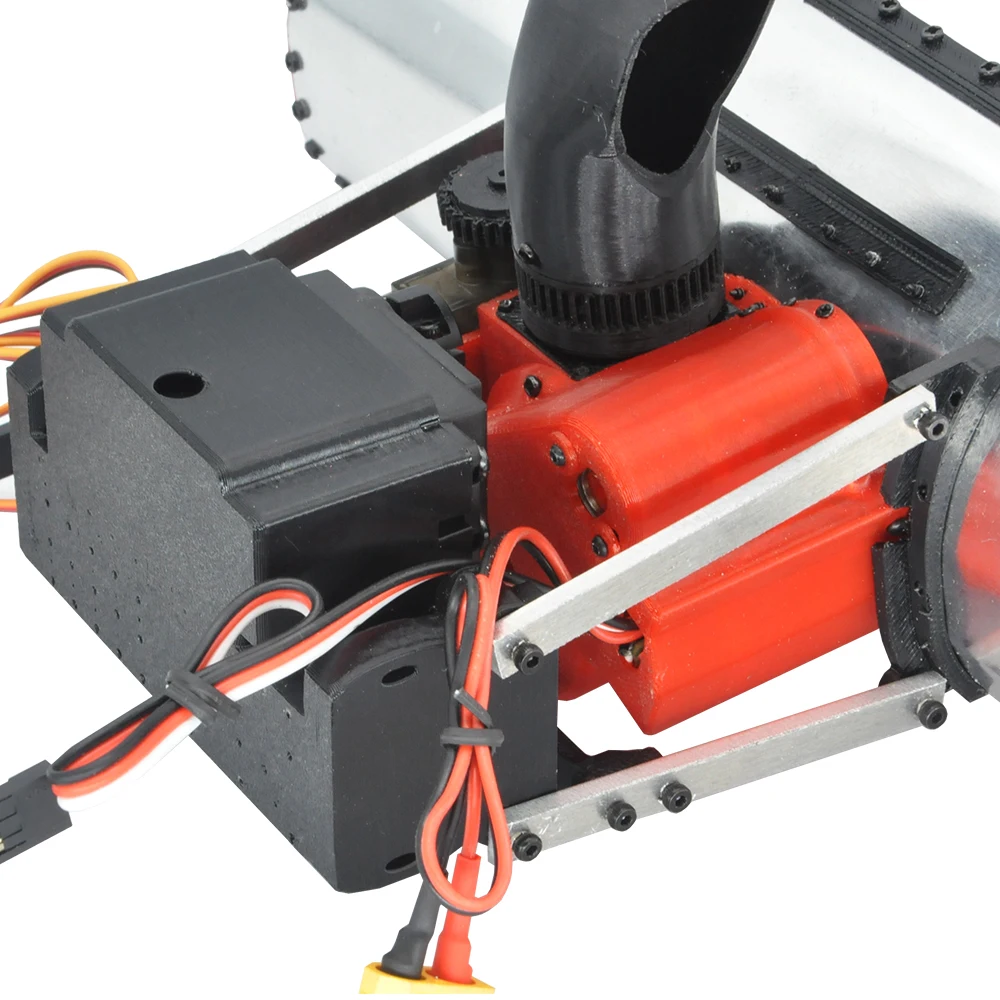 3D 인쇄 된 눈 송풍기 눈 삽 리프트 터빈이있는 RC 금속 Snowplow RC 크롤러 자동차 용 눈을 불고 Tamiya 트럭 불도저 자동차