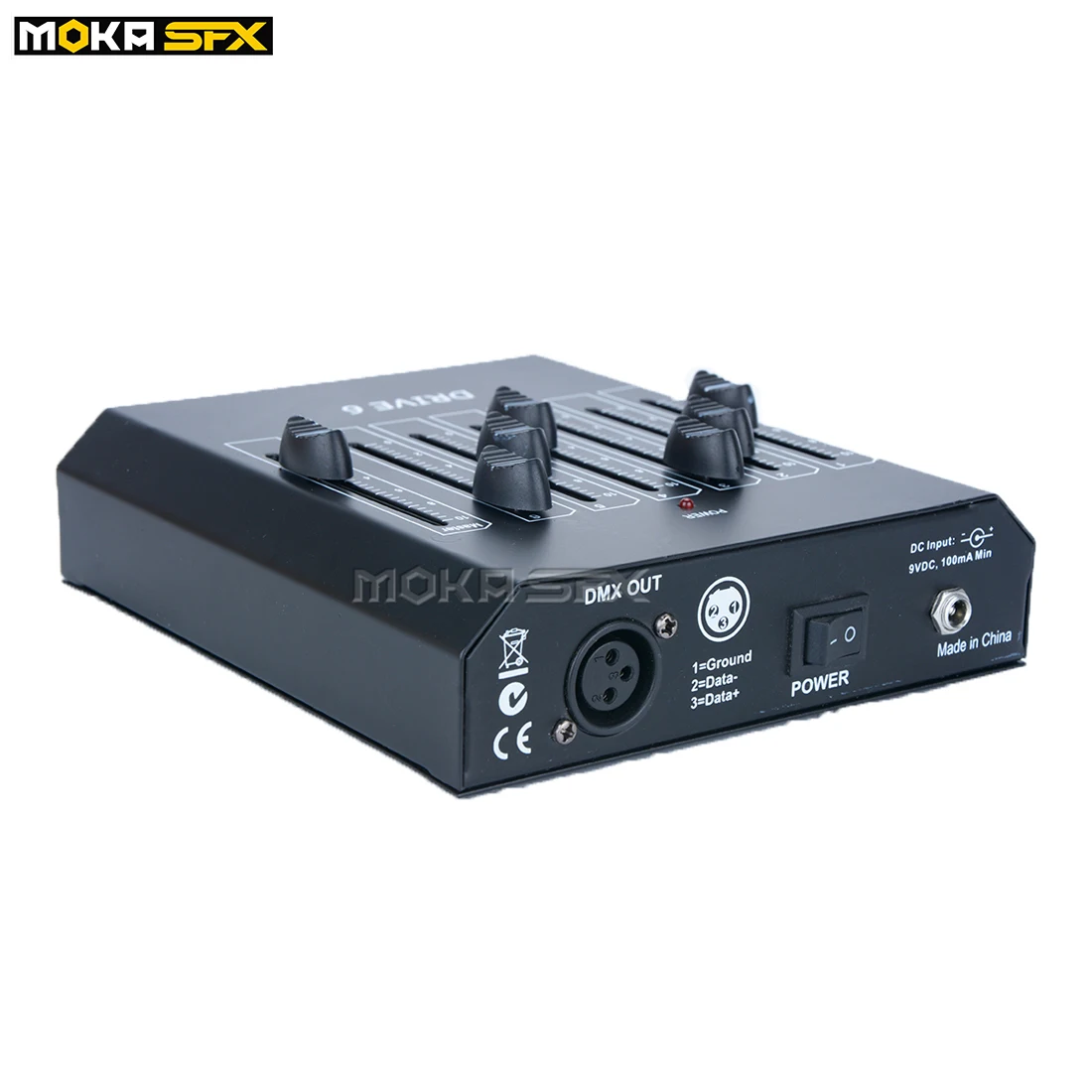 moka mini canais controlador dmx console simples conduziu a iluminacao de controle dmx console portatil controlador com armazenamento bateria pp3 01