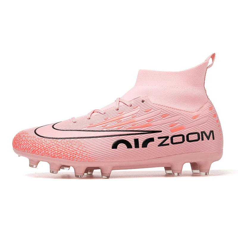 

High Top Ankle Support Football Shoes Men Non Slip Training Soccer Cleats Youth Adult Athletic Footwear