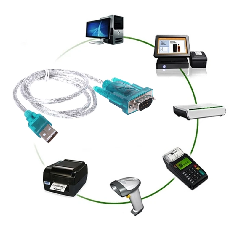 Адаптер-конвертер USB-последовательный порт RS232, 9-контактный кабель DB9, последовательный COM-порт