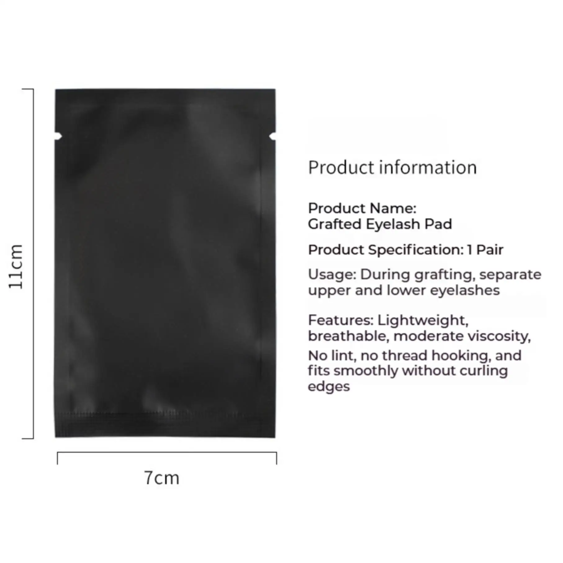 25/50Pairs Padding UV Black Patches for Eyelash Extension Eye Gel Pads Hydrogel Isolate UV Rays Paper Stickers Wraps Makeup New view 6