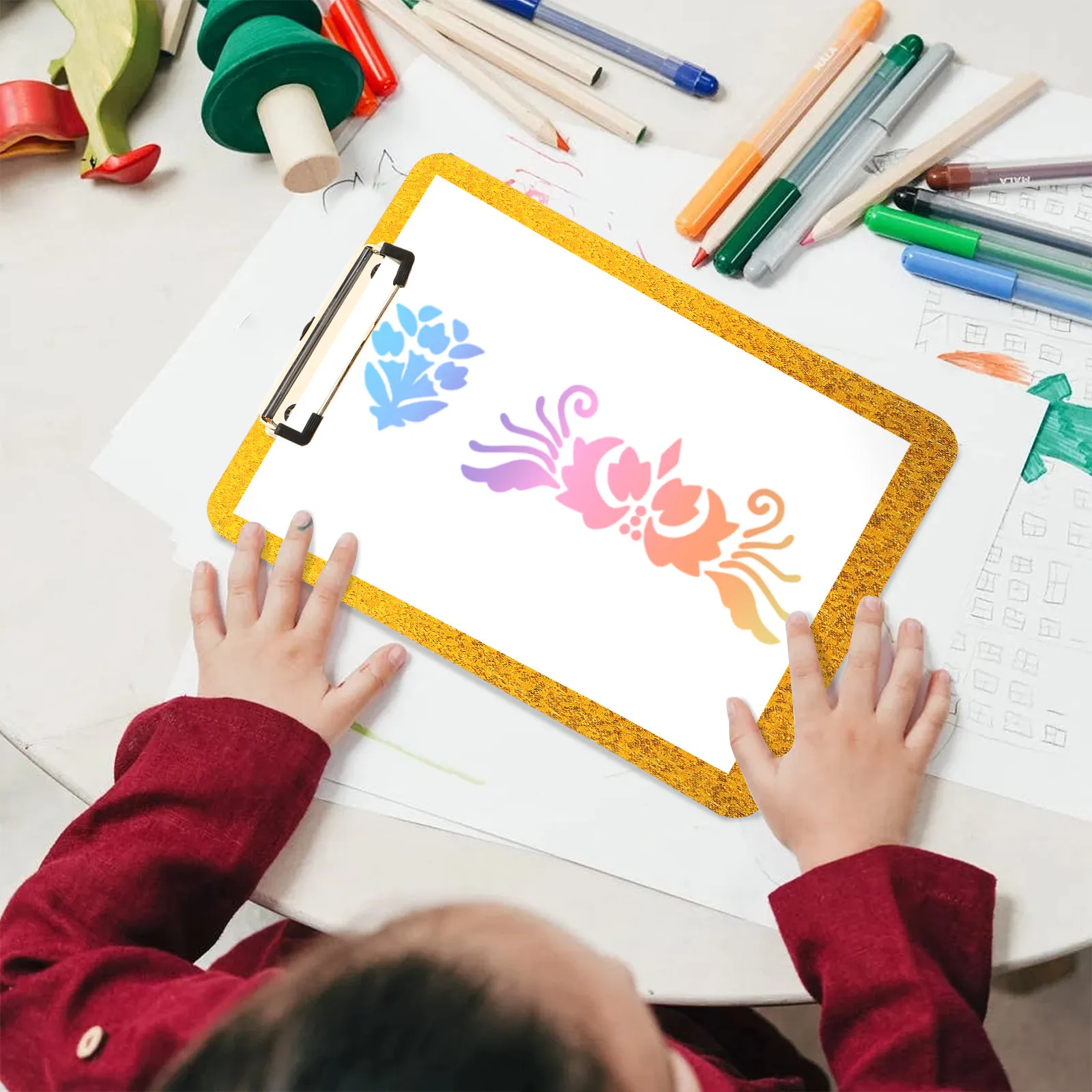 

Акриловая портативная доска для письма и документов, легкая офисная клипборд-подставка, многофункциональный клипборд для учителей и студентов