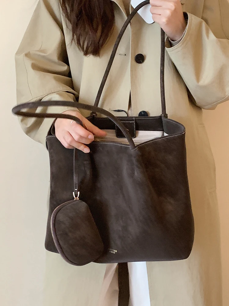 حقيبة حمل نسائية ذات سعة كبيرة للتنقل اليومي؛ حقيبة يد متعددة الاستخدامات لحمل كتف واحد.