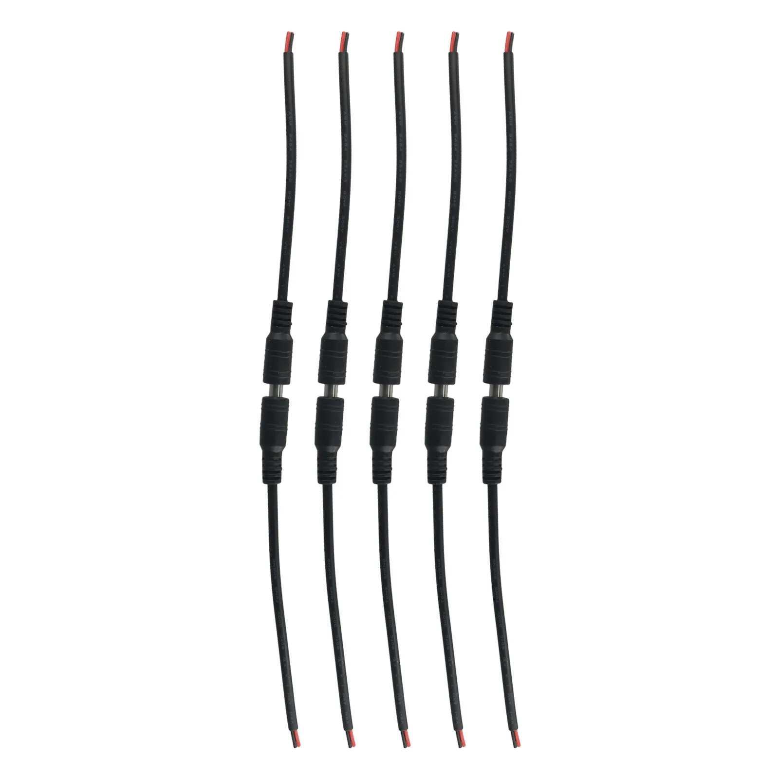 Conector de cable de alimentación CC para interiores, cable de cobre macho y hembra 22AWG, 30cm de longitud, 5 pares 5A para conectar luz LED, gran oferta