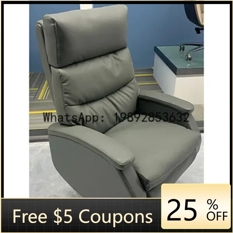 

Z5 Comfortable Long-Sitting Business Office Executive Chair Modern Simple Reclining Dual-Use Home Genuine Leather Boss Chair