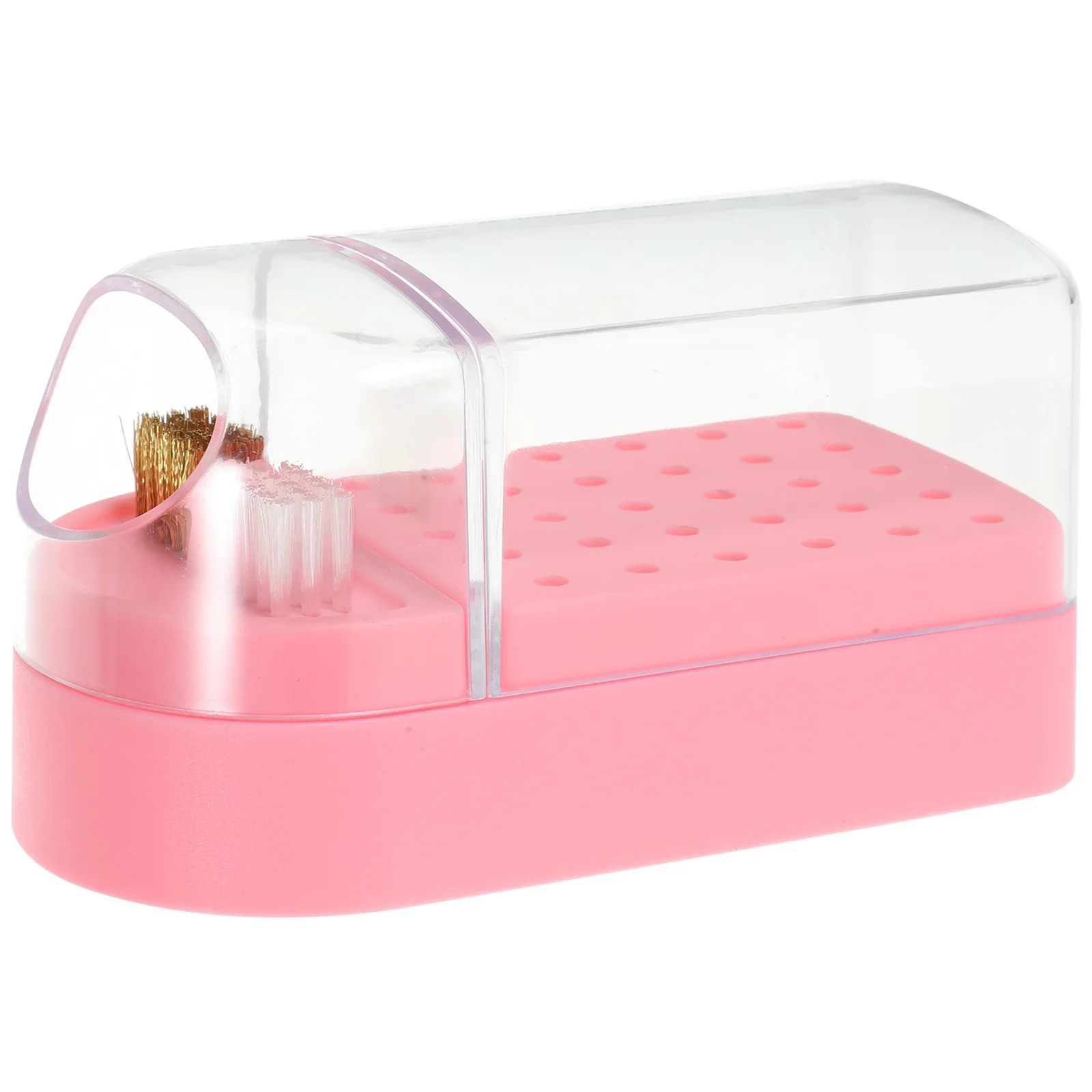 صندوق تخزين لقم مثقاب الأظافر منظم شفاف لصالونات التجميل الاحترافية للاستخدام المنزلي أداة عرض مانيكير اختيار الهدايا