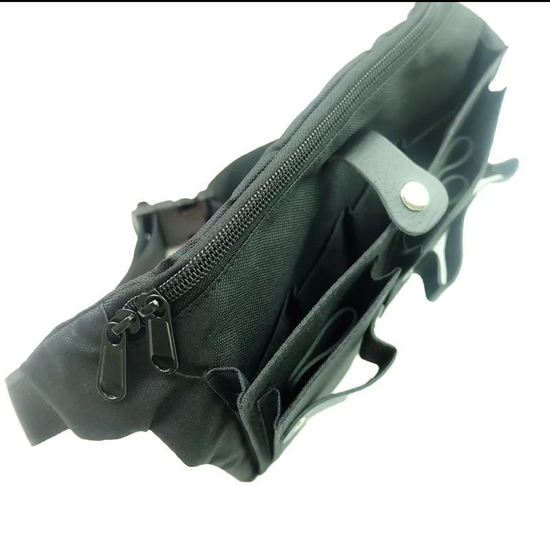 サロン理髪はさみバッグクリップ、シザーバッグ、ヘアケアスタイリングツール、理髪ホルスターポーチ（ベルト付き）