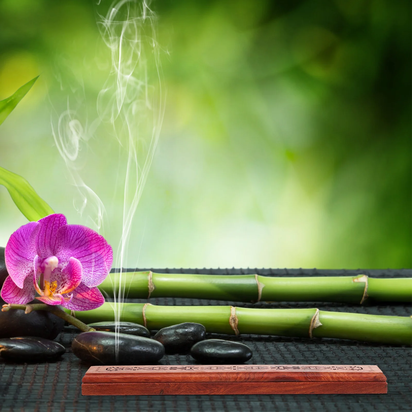 

Incense Box Grace Burner Wood Exquisite Censer Decor Home Decorative Incense Holder Multi Function Practical Convenient