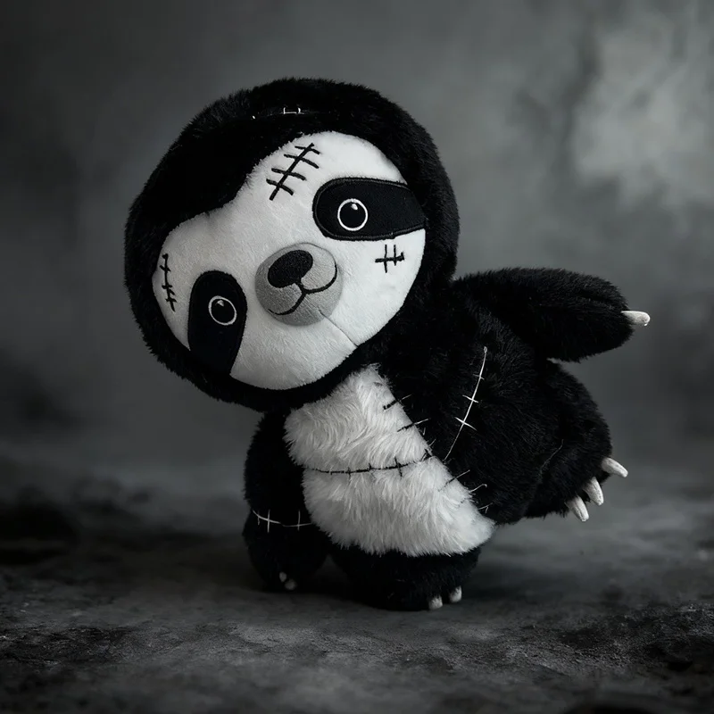 New Sloth Plush Toys Dark Series Toys Halloween Party Atmosphere Decorations Funny Realistic Decorative Ornament Gift For Friend
