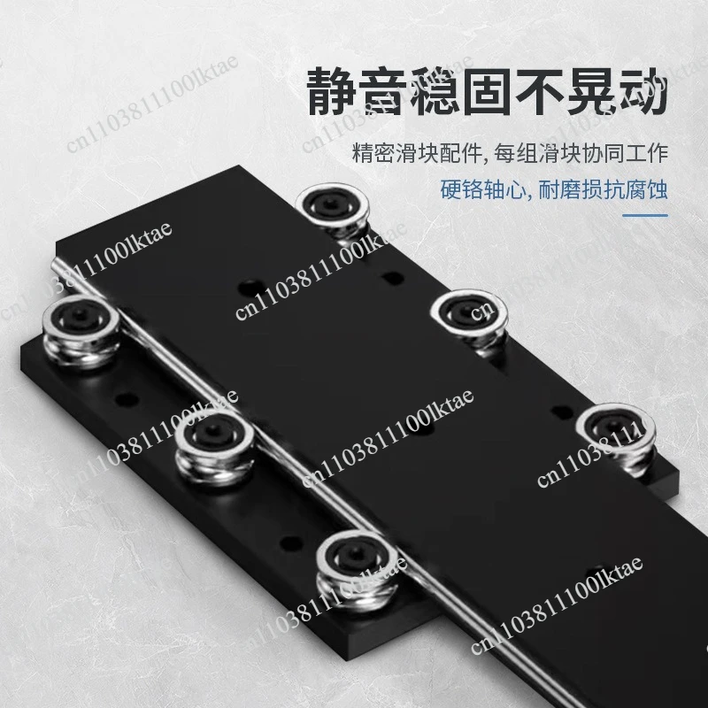 Hidden Jewelry Display Cabinet Buffer Bottom Mounted Track Damping Track Pull Telescopic Track Pull Table Slide