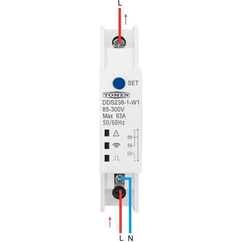 AAAF TOMZN For Smart For ENERGY Meter Timer Power Monitor 63A WIFI Bidirectional Kwh Meter With Voltage Current Protection