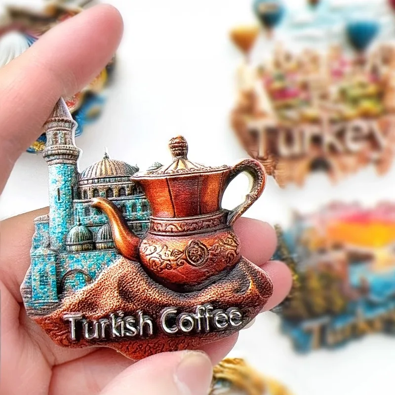 Turkey Fridge Stickers Istanbul Travel Souvenirs Coffe Spinning Dance Fridge Magnets Home Decoration Wedding Gifts